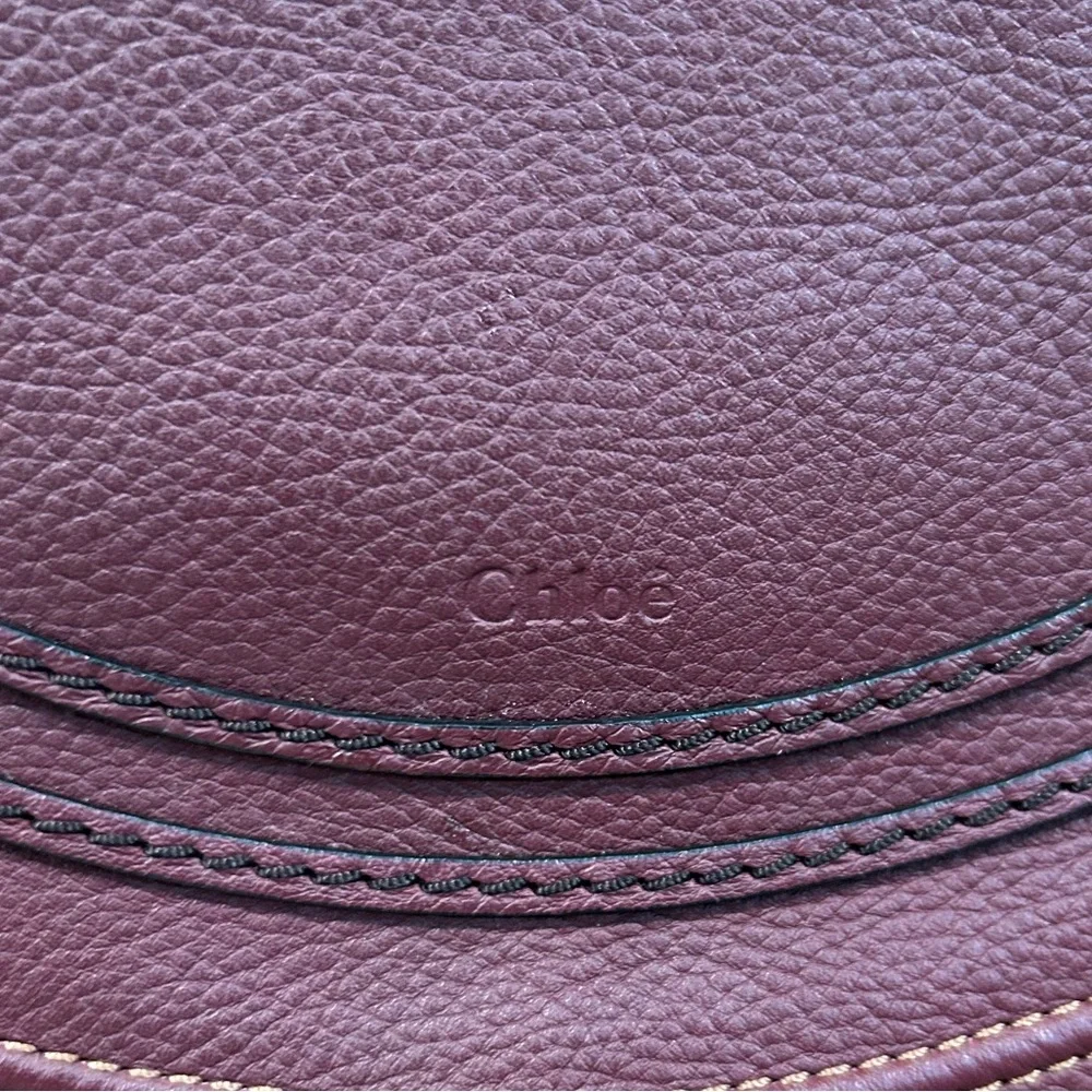 Chloe Medium Marcie Crossbody Bag in Burgundy - Picture 8 of 15